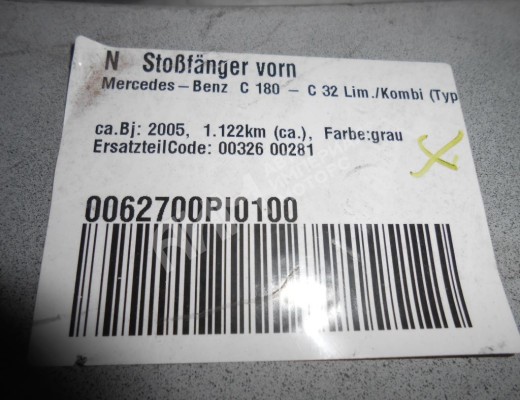 Бампер передний Mercedes C (W203) 2000-2004  Mercedes C C (W203) 2000-2004