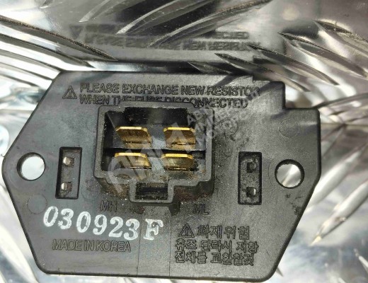 Сопротивление печки Daewoo Matiz (KLYA) 1998-2016  Daewoo Matiz Matiz (KLYA) 1998-2016