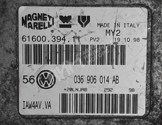 Блок управления двигателем Volkswagen Golf IV (1J) 1997-2004  Volkswagen Golf Golf IV (1J) 1997-2004