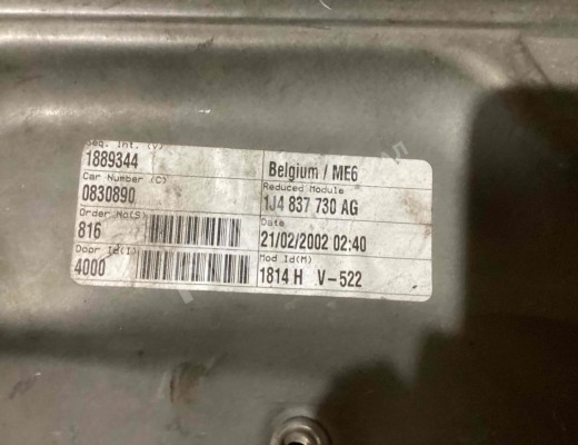 Стеклоподъемник передний правый Volkswagen Golf IV (1J) 1997-2004  Volkswagen Golf Golf IV (1J) 1997-2004