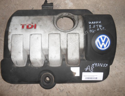 Декоративная крышка двигателя Volkswagen Sharan I (7M) 2000-2003 рестайлинг  Volkswagen Sharan Sharan I (7M) 2000-2003 рестайлинг