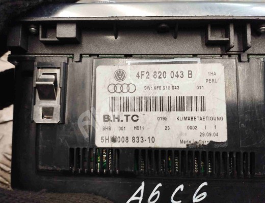 Блок управления печки/климат-контроля Audi A6 C6 (4F) 2004-2008  Audi A6 A6 C6 (4F) 2004-2008