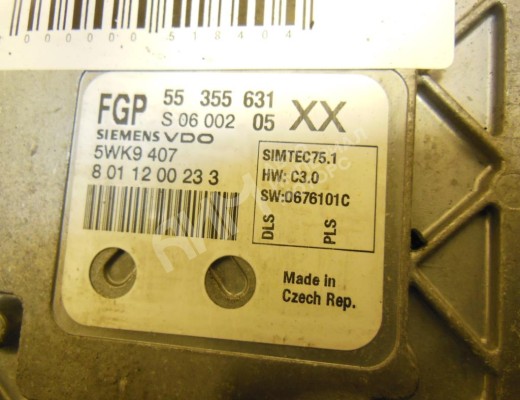 Блок управления двигателем Opel Vectra C 2005-2009 рестайлинг  Opel Vectra Vectra C 2005-2009 рестайлинг