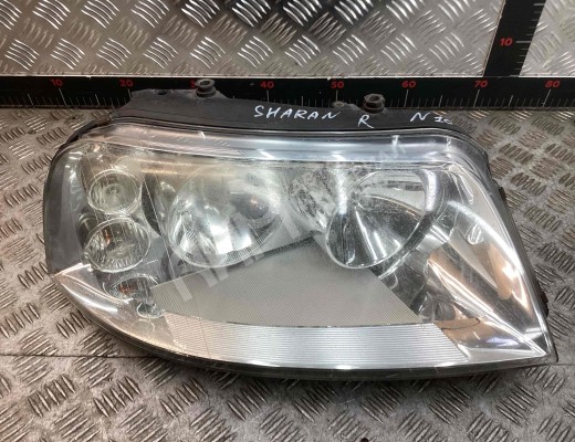 Фара правая Volkswagen Sharan I (7M) 2003-2010 2-й рестайлинг  Volkswagen Sharan Sharan I (7M) 2003-2010 2-й рестайлинг