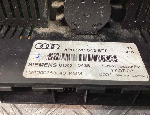 Блок управления печки/климат-контроля Audi A3 II (8P) 2003-2005  Audi A3 A3 II (8P) 2003-2005