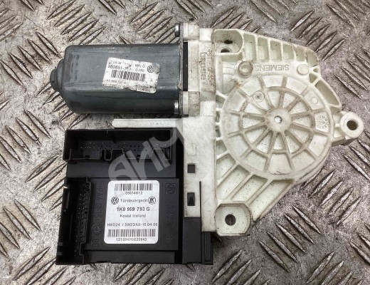 Моторчик стеклоподъемника передний левый Volkswagen Passat B6 (3C) 2005-2010  Volkswagen Passat Passat B6 (3C) 2005-2010