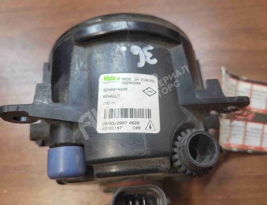 Фара противотуманная левая Renault Megane II 2006-2009 рестайлинг  Renault Megane Megane II 2006-2009 рестайлинг