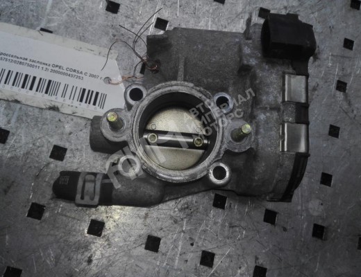 Заслонка дроссельная Opel Corsa C 2003-2006 рестайлинг  Opel Corsa Corsa C 2003-2006 рестайлинг