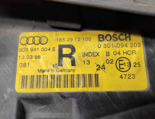 Фара правая Audi A4 B5 (8D) 1994-1999  Audi A4 A4 B5 (8D) 1994-1999