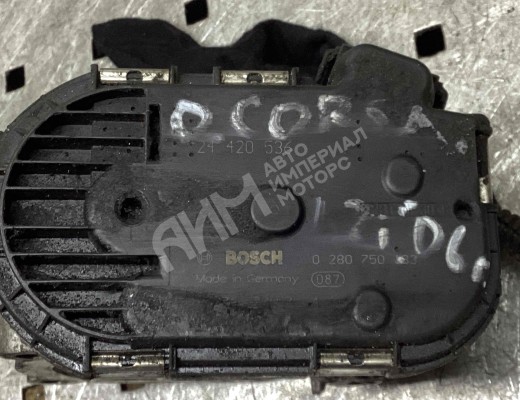 Заслонка дроссельная Opel Corsa C 2003-2006 рестайлинг  Opel Corsa Corsa C 2003-2006 рестайлинг