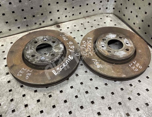 Диск тормозной передний Renault Scenic II (JM) 2003-2006  Renault Scenic Scenic II (JM) 2003-2006