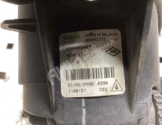Фара противотуманная левая Renault Espace IV 2002-2006  Renault Espace Espace IV 2002-2006