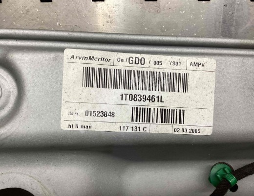 Стеклоподъемник задний левый Volkswagen Touran I (1T) 2003-2006  Volkswagen Touran Touran I (1T) 2003-2006