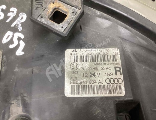Фара правая Audi A4 B7 (8EC, 8ED) 2004-2008  Audi A4 A4 B7 (8EC, 8ED) 2004-2008