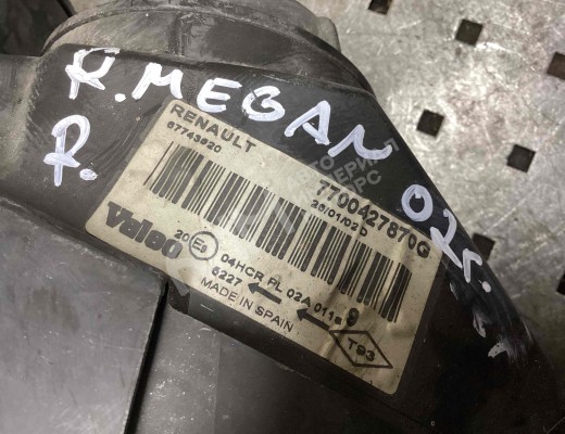 Фара правая Renault Megane I 1995-2002  Renault Megane Megane I 1995-2002