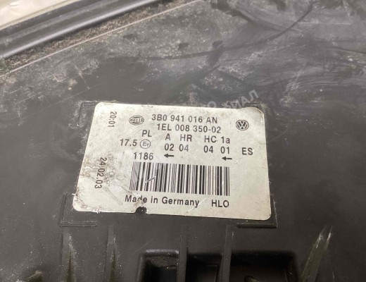 Фара правая Volkswagen Passat B5+ (3B) 2000-2005 рестайлинг  Volkswagen Passat Passat B5+ (3B) 2000-2005 рестайлинг