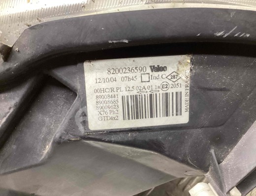 Фара левая Renault Kangoo I 2003-2007 рестайлинг  Renault Kangoo Kangoo I 2003-2007 рестайлинг