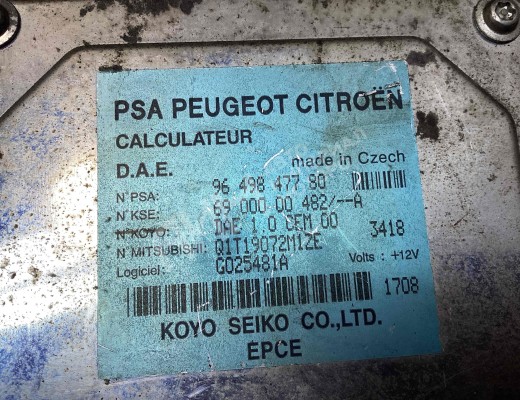 Блок управления электроусилителя руля Citroen C3 I (F) 2002-2010  Citroen C3 C3 I (F) 2002-2010