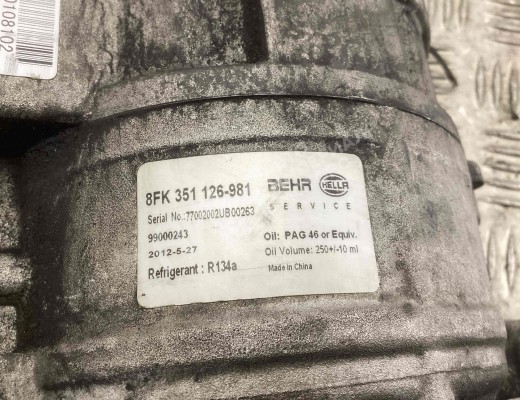 Компрессор кондиционера Volkswagen Passat B5 (3B) 1996-2000  Volkswagen Passat Passat B5 (3B) 1996-2000