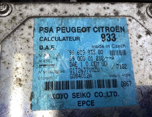 Блок управления электроусилителя руля Citroen C3 I (F) 2002-2010  Citroen C3 C3 I (F) 2002-2010