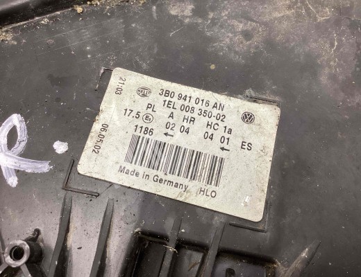 Фара правая Volkswagen Passat B5+ (3B) 2000-2005 рестайлинг  Volkswagen Passat Passat B5+ (3B) 2000-2005 рестайлинг