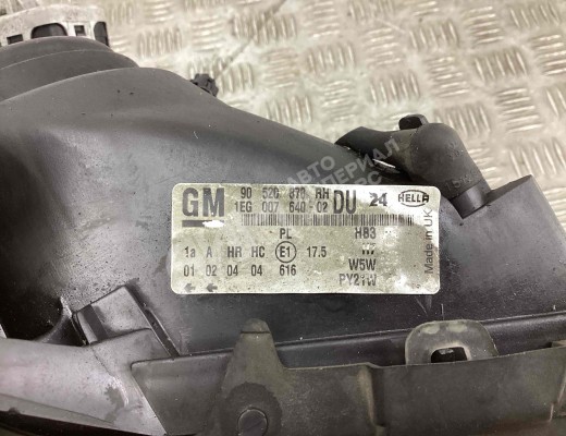 Фара правая Opel Astra G 1998-2004  Opel Astra Astra G 1998-2004