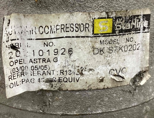 Компрессор кондиционера Opel Astra G 1998-2004  Opel Astra Astra G 1998-2004