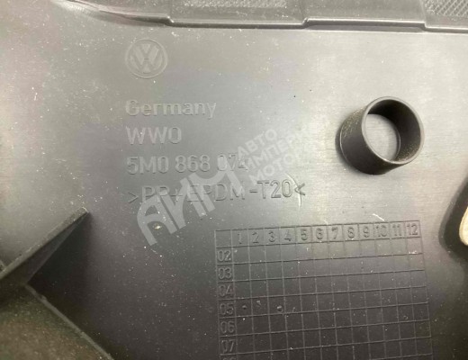 Обшивка двери задней правой (дверная карта) Volkswagen Golf+ V (5M) 2005-2014  Volkswagen Golf Plus Golf+ V (5M) 2005-2014