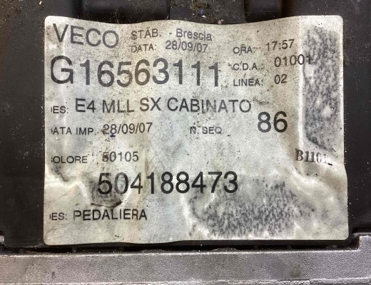 Узел педальный (блок педалей) Iveco Eurocargo III 2008-2015  Iveco Eurocargo Eurocargo III 2008-2015