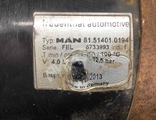 Ресивер воздушный MAN TGS I 2007-2020  MAN TGS TGS I 2007-2020