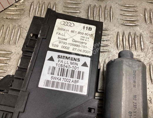 Стеклоподъемник передний левый Audi A4 B6 (8EC, 8E5) 2000-2004  Audi A4 A4 B6 (8EC, 8E5) 2000-2004