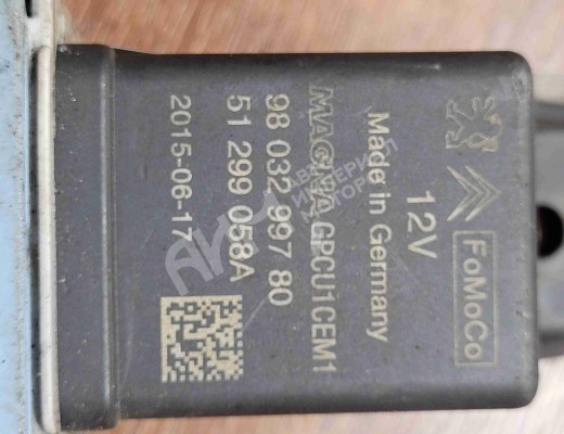 Реле накала свечей Peugeot 308 (T7) 2007-2015  Peugeot 308 308 (T7) 2007-2015