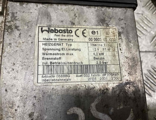 Автономный отопитель Renault Scenic II (JM) 2003-2006  Renault Scenic Scenic II (JM) 2003-2006