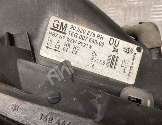 Фара правая Opel Astra G 1998-2004  Opel Astra Astra G 1998-2004