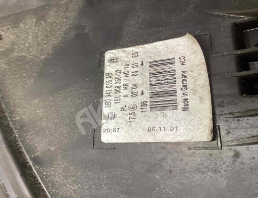 Фара правая Volkswagen Passat B5+ (3B) 2000-2005 рестайлинг  Volkswagen Passat Passat B5+ (3B) 2000-2005 рестайлинг