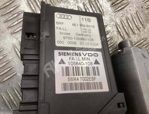 Стеклоподъемник передний левый Audi A4 B7 (8EC, 8ED) 2004-2008  Audi A4 A4 B7 (8EC, 8ED) 2004-2008