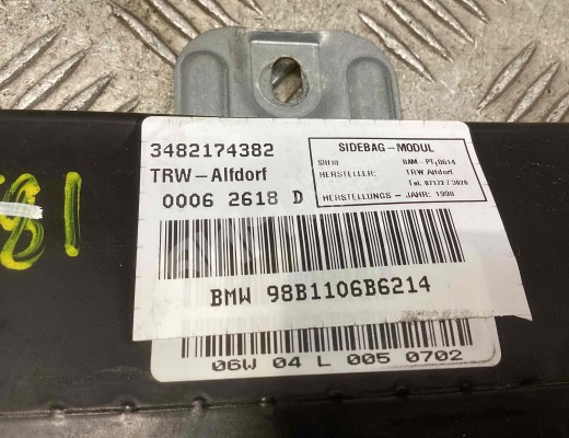 Подушка безопасности боковая (в дверь) BMW 3-Series (E46) 1998-2001  BMW 3-Series 3-Series (E46) 1998-2001