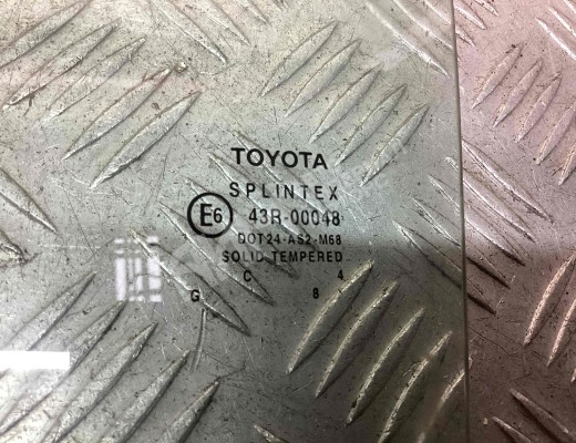 Стекло двери задней левой Toyota Avensis II (T250) 2003-2008  Toyota Avensis Avensis II (T250) 2003-2008