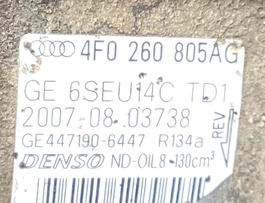 Компрессор кондиционера Audi A6 C6 (4F) 2004-2008  Audi A6 A6 C6 (4F) 2004-2008