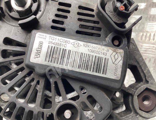 Генератор Renault Scenic II (JM) 2006-2009 рестайлинг  Renault Scenic Scenic II (JM) 2006-2009 рестайлинг