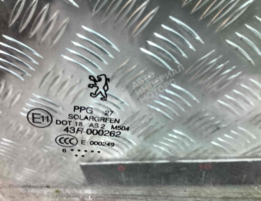Стекло двери передней правой Peugeot 407 2004-2010  Peugeot 407 407 2004-2010