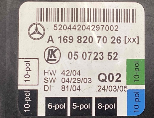 Блок управления двери передней правой Mercedes A (W169) 2004-2012  Mercedes A A (W169) 2004-2012