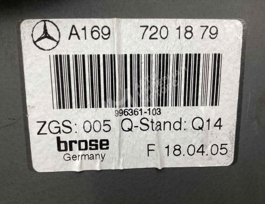 Стеклоподъемник передний правый Mercedes A (W169) 2004-2012  Mercedes A A (W169) 2004-2012