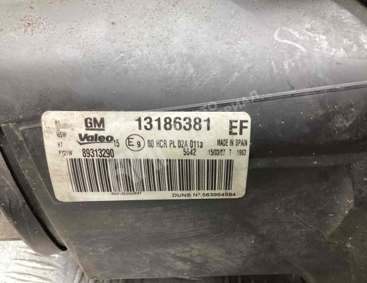 Фара левая Opel Corsa D 2006-2010  Opel Corsa Corsa D 2006-2010