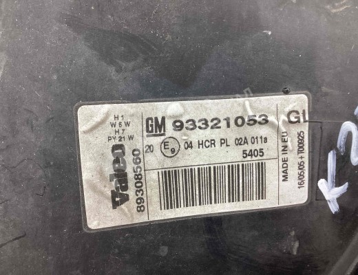 Фара правая Opel Meriva A 2002-2006  Opel Meriva Meriva A 2002-2006