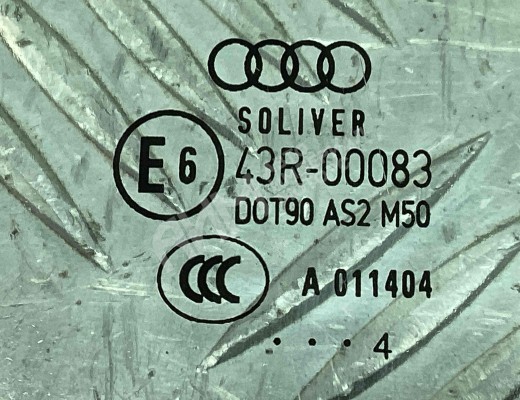Стекло двери передней правой Audi A6 C5 (4B) 2001-2004 рестайлинг  Audi A6 A6 C5 (4B) 2001-2004 рестайлинг