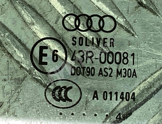 Стекло двери задней правой Audi A6 C5 (4B) 2001-2004 рестайлинг  Audi A6 A6 C5 (4B) 2001-2004 рестайлинг