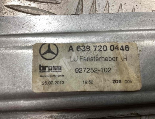 Стеклоподъемник передний левый Mercedes Vito II (W639) 2003-2010  Mercedes Vito Vito II (W639) 2003-2010