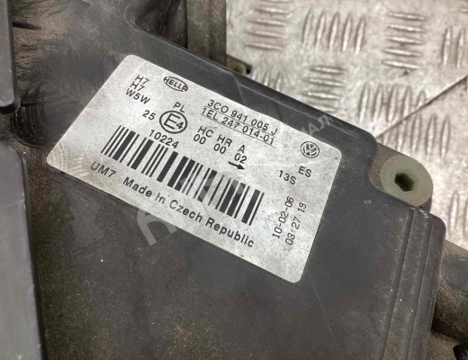 Фара левая Volkswagen Passat B6 (3C) 2005-2010  Volkswagen Passat Passat B6 (3C) 2005-2010