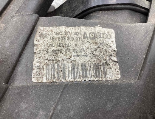 Фара левая Audi A6 C5 (4B) 1997-2001  Audi A6 A6 C5 (4B) 1997-2001